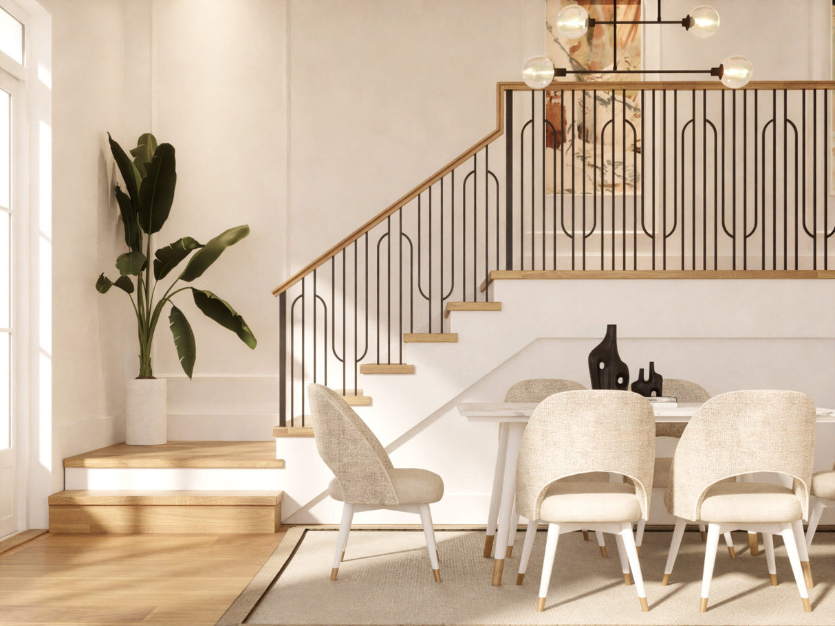 HF16.9.1 Curved Double Leg Iron Baluster 3