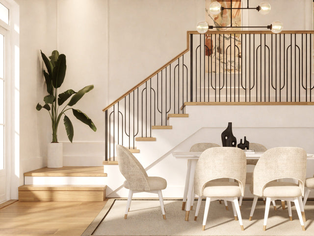 HF16.9.1 Curved Double Leg Iron Baluster 3