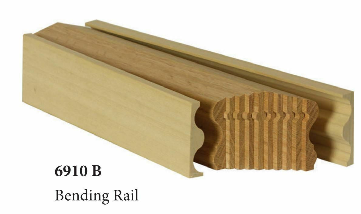 6910B Brazilian Cherry Bending Handrail