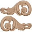 Swaying Scrolls Onlay, Pair Small (ONL07X03X01SW)