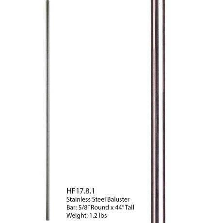 HF17.8.1 Round Stainless Steel Tubular Plain Bar (2)