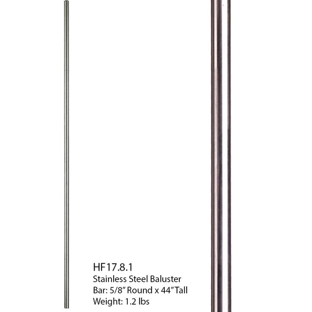 HF17.8.1 Round Stainless Steel Tubular Plain Bar (2)