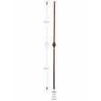 1701 (Solid), or 3701 (Hollow) Single Knuckle Baluster