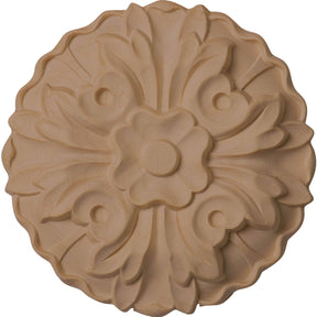 Kent Floral Rosette, 3-5/8" Wide (ROS03X03KE)