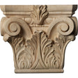 Floral Pilaster Capital, Medium (CAP09X03X08FL)
