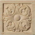 Leaf Rosette, 5-1/8" (ROS05X05X01LF)