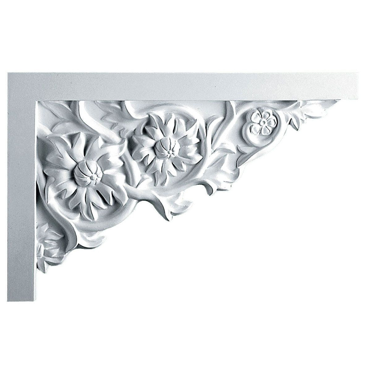 SB11X07FL-R Right Hand Large Floral Stair Bracket