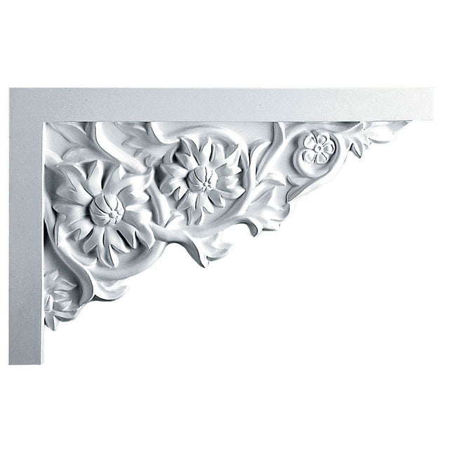 SB11X07FL-R Right Hand Large Floral Stair Bracket