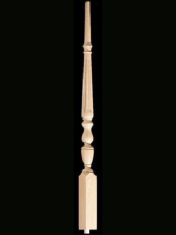 1815R 39" The 1800's Reeded Pin Top Baluster