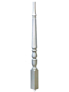 1825 44" Plain 1800s Primed Pin Top Baluster