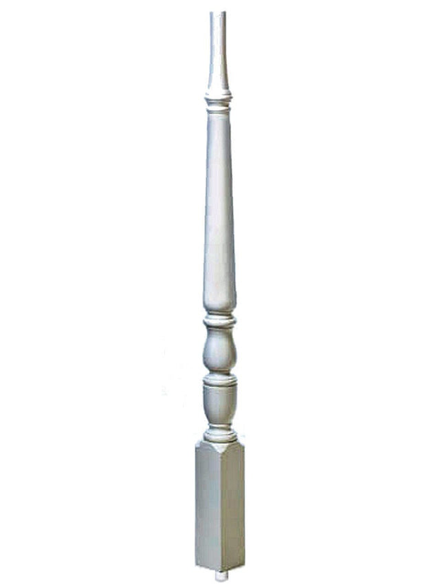 1825 44" Plain 1800s Primed Pin Top Baluster