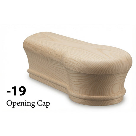 7019 One Opening Newel Cap for the 6010 Handrail, Birch
