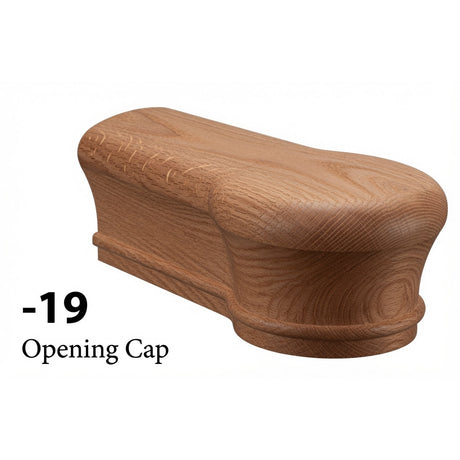 7019 One Opening Newel Cap for the 6010 Handrail, Mahogany