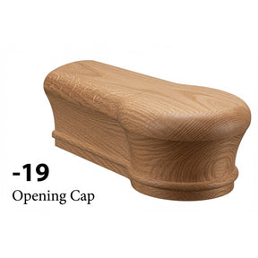 SP-7019 One Opening Newel Cap - Red Oak