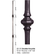 HF2.1.11 Double Knuckle Iron Baluster