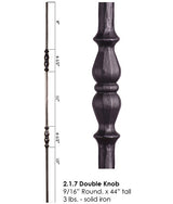 HF2.1.7 Double Knob Tuscan Baluster