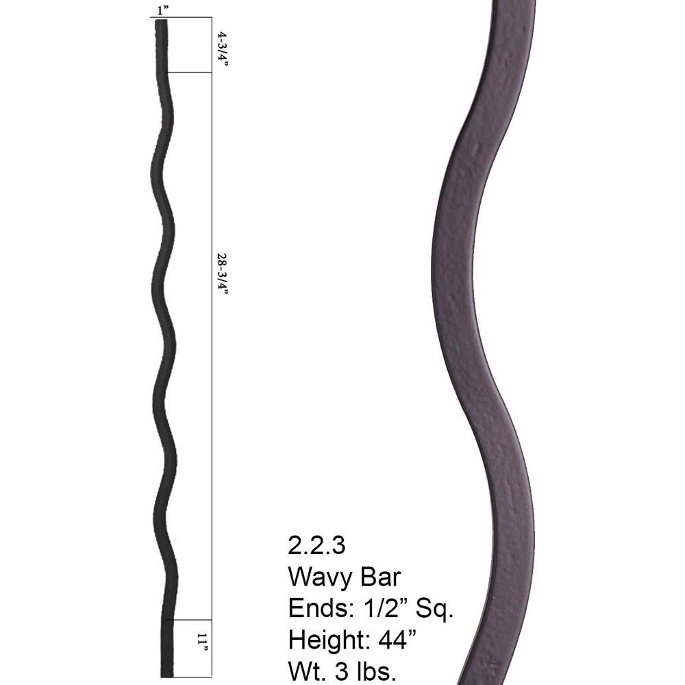 HF2.2.3 Plain Wavy Baluster