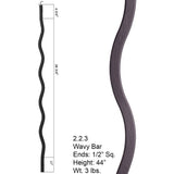 HF2.2.3 Plain Wavy Baluster