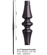 HF2.6.7 Single Knuckle Tapered Baluster