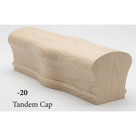 7020 Two Opening Tandem Newel Cap for the 6010 Handrail, Soft Maple