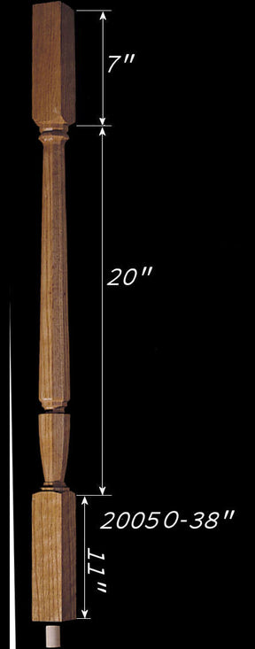 C-2005O 38" Octagonal Carolina Baluster