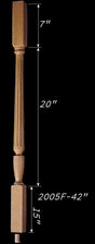 C-2005F 42" Fluted Carolina Baluster