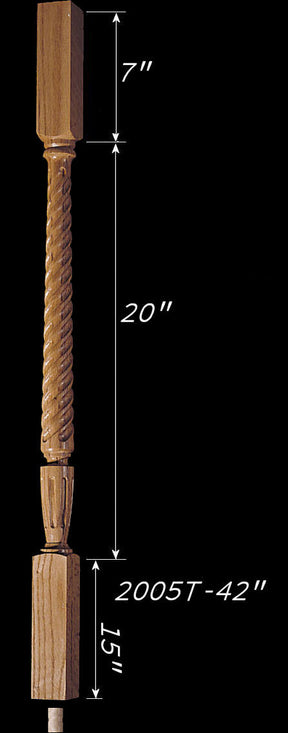C-2005T/ 42" Twist Carolina Baluster