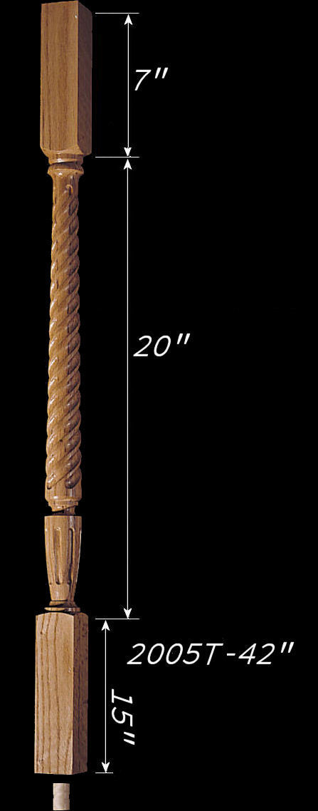 C-2005T/ 42" Twist Carolina Baluster