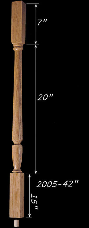 C-2005 42" Plain Carolina Baluster