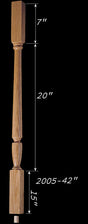 C-2005 42" Plain Carolina Baluster