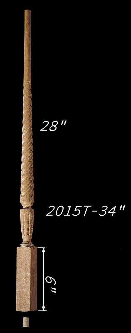 C-2015T 34" Twist Carolina Baluster