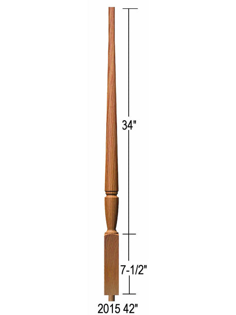 2015 42" Bunker Hill Baluster Dimensional Information