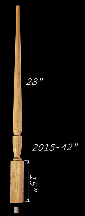 C-2015 42" Plain Carolina Baluster