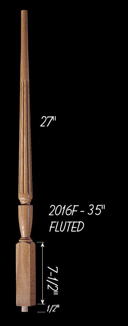 C-2016F 35" Fluted Carolina Baluster