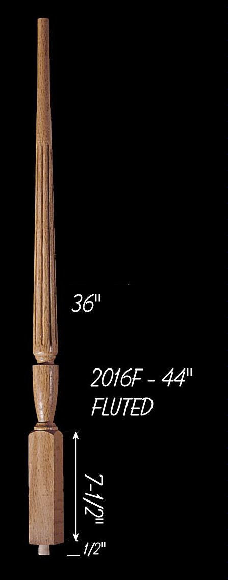 C-2016F 44" Fluted Carolina Baluster