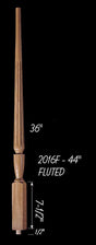 C-2016F 44" Fluted Carolina Baluster