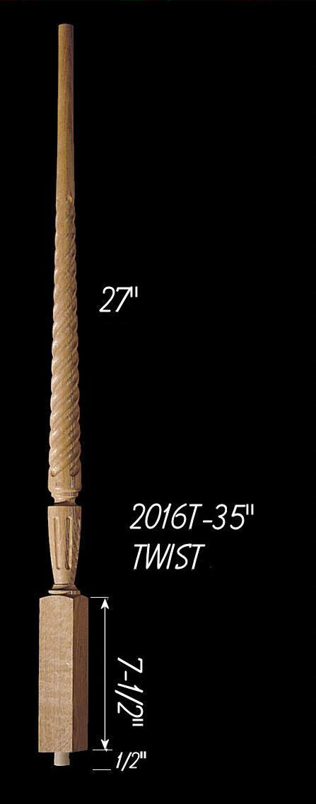 C-2016T 35" Twist Carolina Baluster
