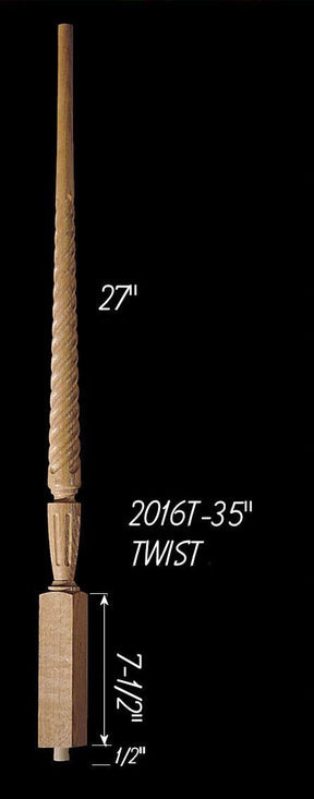 C-2016T 35" Twist Carolina Baluster