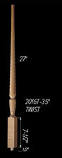 C-2016T 35" Twist Carolina Baluster
