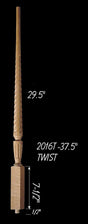 C-2016T 37-1/2" Twist Carolina Baluster