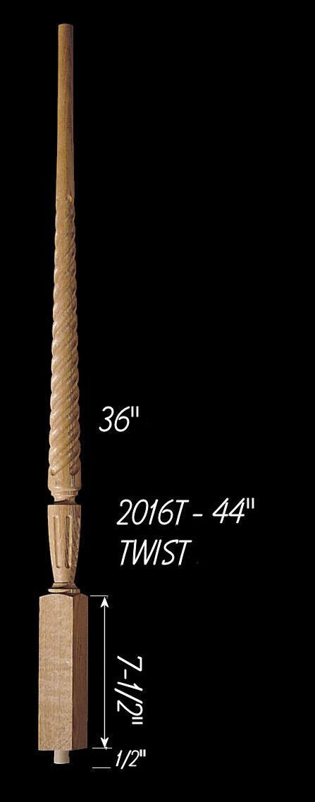 C-2016T 44" Twist Carolina Baluster