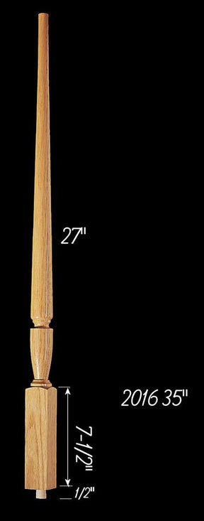 C-2016 35" Plain Carolina Baluster