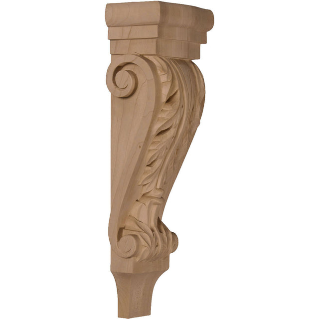 Acanthus Pilaster Corbel, 5-1/8" X 3-3/8" X 15-1/2" (CORW05X03X16PA)