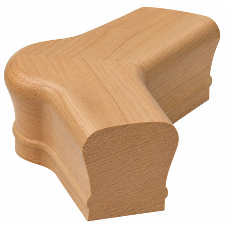 7021-135 135-Degree Newel Cap for the 2-1/4" x 2-3/8" Handrail, Alder
