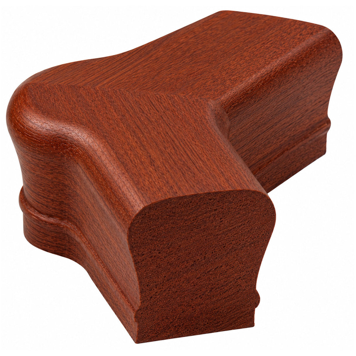7021-135 135-Degree Newel Cap for the 2-1/4" x 2-3/8" Handrail, Mahogany