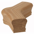 7021-135 135-Degree Newel Cap for the 2-1/4" x 2-3/8" Handrail, Red Oak