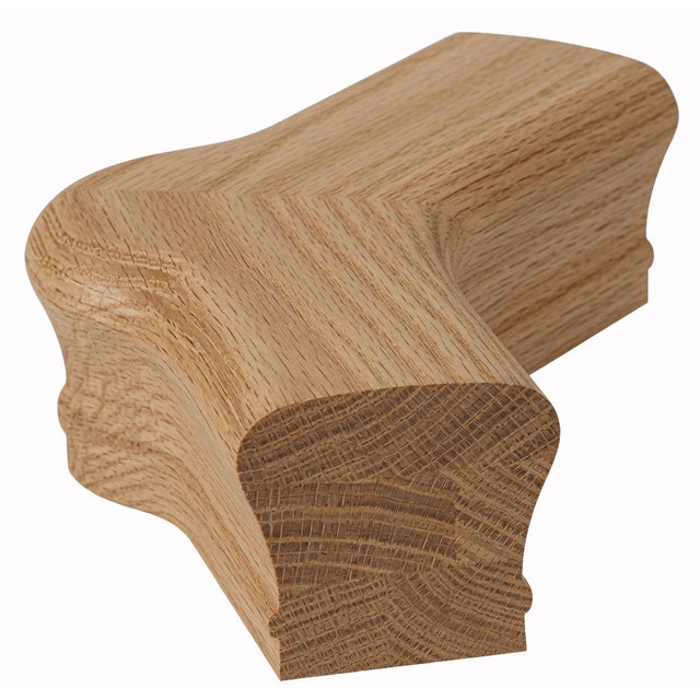 7021-135 135-Degree Newel Cap for the 2-1/4" x 2-3/8" Handrail, Red Oak