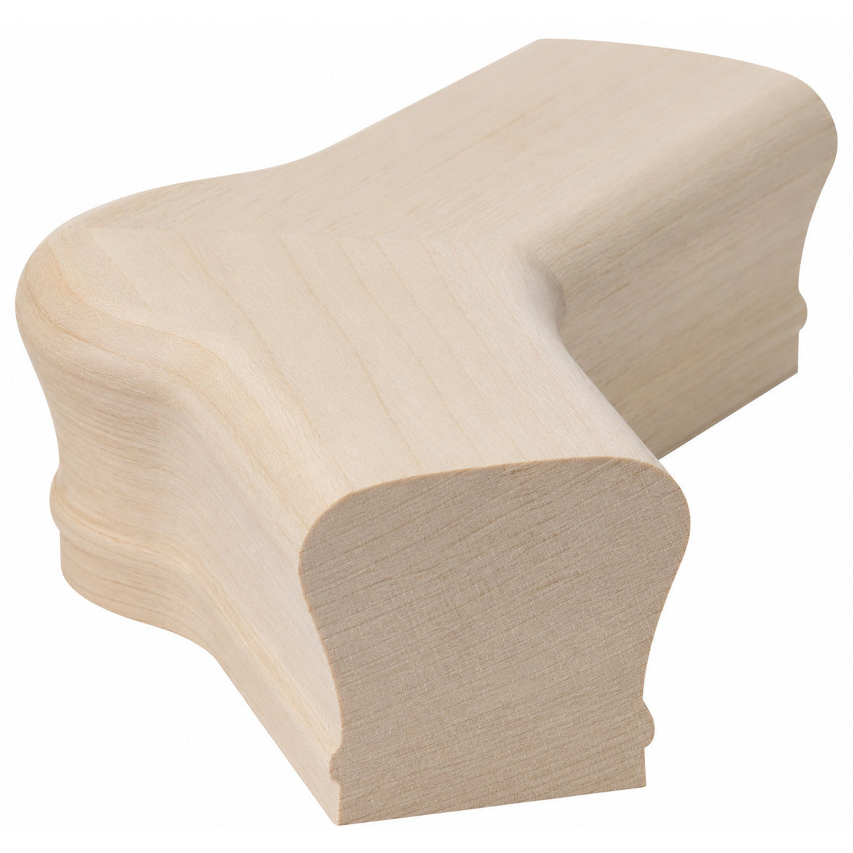7021-135 135-Degree Newel Cap for the 2-1/4" x 2-3/8" Handrail, Soft Maple