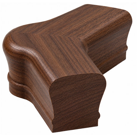 7021-135 135-Degree Newel Cap for the 2-1/4" x 2-3/8" Handrail, Walnut
