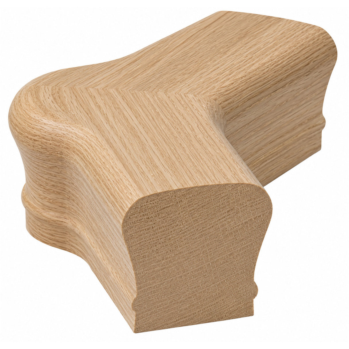 7021-135 135-Degree Newel Cap for the 2-1/4" x 2-3/8" Handrail, White Oak
